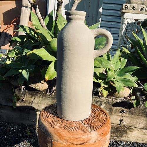 Taupe Pitcher Vase