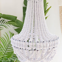 Load image into Gallery viewer, Beaded Scooped Pendent Light.