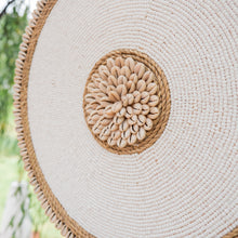 Load image into Gallery viewer, Beaded &amp; Shell Round Wall Decor.