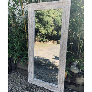 Bricked timber mirror