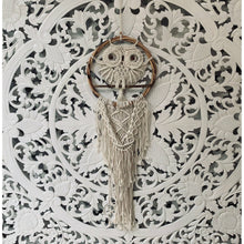 Load image into Gallery viewer, Owl macrame dream catcher. - Unique Imports brought to you by Pablo &amp; Kerrie Wijaya