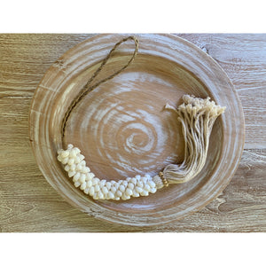 Shell garlands in cowrie or white snail shell. - Unique Imports brought to you by Pablo & Kerrie Wijaya