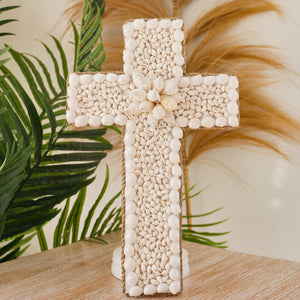 Hand crafted Coastal shell crosses. - Unique Imports