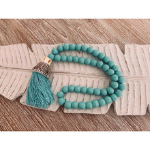 Load image into Gallery viewer, Beaded &amp; Shell garland in Aqua, natural, black or white. - Unique Imports brought to you by Pablo &amp; Kerrie Wijaya