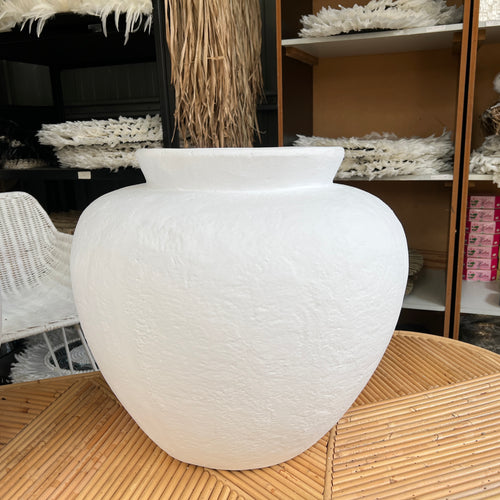 White Terracotta Pot
