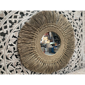 Halo Seagrass wall mirror - Unique Imports brought to you by Pablo & Kerrie Wijaya