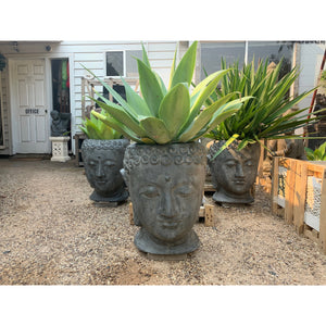 Budha head pots - Unique Imports brought to you by Pablo & Kerrie Wijaya
