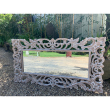 Load image into Gallery viewer, Lila Carved Mirror Natural wash. - Unique Imports brought to you by Pablo &amp; Kerrie Wijaya