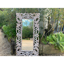 Load image into Gallery viewer, Lila Carved Mirror Natural wash. - Unique Imports brought to you by Pablo &amp; Kerrie Wijaya