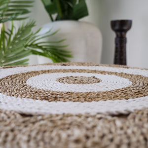 Natural Seagrass coaster table mat. - Unique Imports