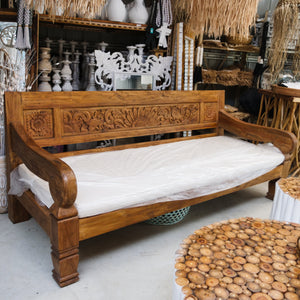 Natural rustic daybed. - Unique Imports brought to you by Pablo & Kerrie Wijaya