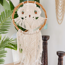 Load image into Gallery viewer, Owl macrame dream catcher. - Unique Imports