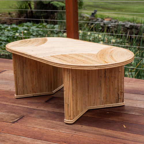 Rattan Rio Curved Coffee table