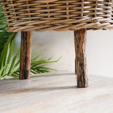Load image into Gallery viewer, Rattan Planter Basket on legs.