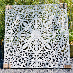 Carved headboard wall feature in Double, Queen or King - Unique Imports