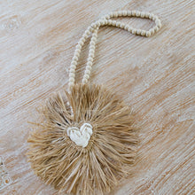Load image into Gallery viewer, Seagrass &amp; Shell Decorative Tassel.