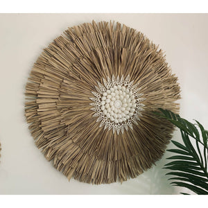 Seagrass & shell juju wall feature . - Unique Imports