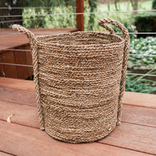 Load image into Gallery viewer, Seagrass Baskets Natural &amp; White Mix