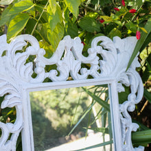 Load image into Gallery viewer, Soleil Carved Mirror in Whitewash. - Unique Imports
