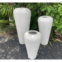 Load image into Gallery viewer, Soft grey terracotta Sunda vase urn - Unique Imports