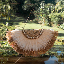 Load image into Gallery viewer, Ahanu Seagrass Feather &amp; Shell Wall Hanging