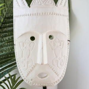Tribal hand carved Timor prince mask - Unique Imports