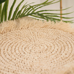 Natural Raffia Seagrass Bleached Placemats.