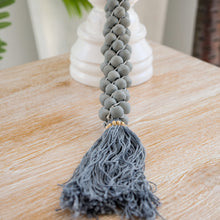 Load image into Gallery viewer, Wooden Beaded Garland Decor in White or Grey. - Unique Imports