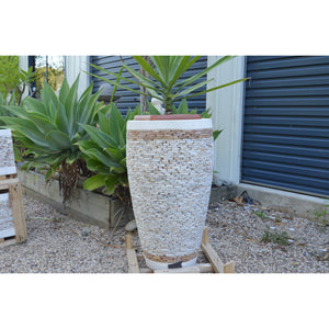 Natural Onyx Tall pots - Unique Imports brought to you by Pablo & Kerrie Wijaya